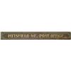 Image 1 : LARGE “PITTSFIELD ME POST OFFICE” PAINTED WOOD SIGN