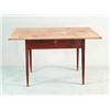 Image 1 : FINE TAPERED LEG SCRUB TOP ONE DRAWER TAVERN TABLE