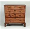 Image 1 : GOOD TIGER MAPLE FOUR DRAWER GRADUATED CHIPPENDALE CHEST