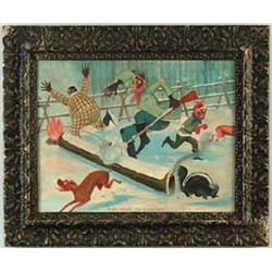 UNSIGNED (American, 20th Century) “DAT AINT NO POSSUM”