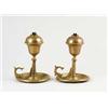 Image 1 : FINE PAIR OF BRASS WHALE OIL LAMPS