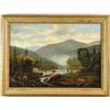 Image 1 : D. A. FISHER (American, 19th Century) “VIEW OF PEABODY STREAM NEAR GORHAM, NH, WHITE MTS”
