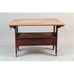 GOOD LIFT TOP EARLY HUTCH TABLE