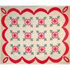Image 1 : ANTIQUE HAND STITCHED APPLICADE QUILT