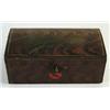 Image 1 : OUTSTANDING PAINT DECORATED SMALL DOME TOP BOX ATTRIBUTED TO THE MERRILL’S OF SOUTH PARIS, MAINE