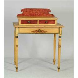 STATE OF MAINE SHERATON PAINT DECORATED DRESSING TABLE