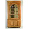 Image 1 : OUTSTANDING EARLY PAINT DECORATED TWO PART CORNER CUPBOARD