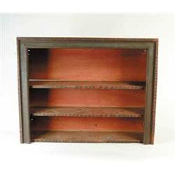 OUTSTANDING PAINT DECORATED WALL SHELF