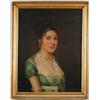 Image 1 : ETHAN ALLEN GREENWOOD (American, 1779-1856) PORTRAIT OF YOUNG WOMAN IN BLUE DRESS