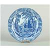 Image 1 : BLUE AND WHITE STAFFORDSHIRE PLATE