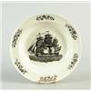 Image 1 : CREAMWARE SOUP PLATE WITH SHIP TRANSFER