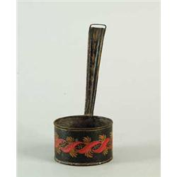 FINE DECORATED TOLEWARE DIPPER