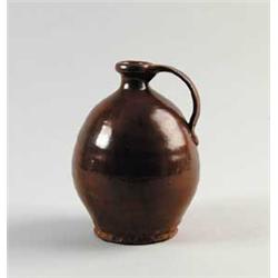 MAINE GLAZED REDWARE JUG
