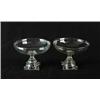 Image 1 : PAIR OF CLEAR GLASS SANDWICH COMPOTES