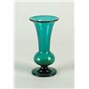 Image 1 : EARLY TEAL GREEN GLASS FLOWER VASE