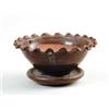 Image 1 : MAINE GLAZED REDWARE HANGING FLOWERPOT