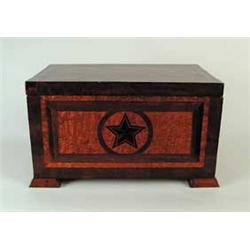 SENSATIONAL INLAID EXOTIC WOOD LADY’S DRESSING BOX
