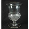 Image 1 : EARLY CLEAR GLASS RIBBED CELERY VASE