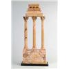 Image 1 : LARGE ITALIAN MARBLE MODEL OF THE TEMPLE OF CASTOR AND POLLOCKS, ROME