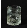 Image 1 : CLEAR GLASS TOY TUMBLER WITH ETCHED LEAF DESIGN