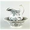 Image 1 : STAFFORDSHIRE WASH BOWL AND PITCHER