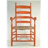 Image 1 : PENNSYLVANIA LADDERBACK ARMCHAIR IN ORANGE PAINT