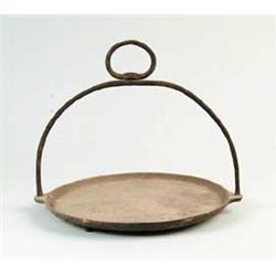 CAST IRON FIREPLACE HANGING GRIDDLE
