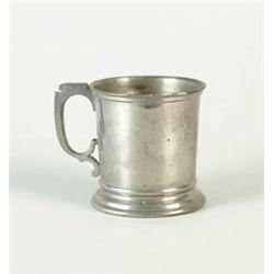 PEWTER HANDLED MUG BY SAMUEL BOARDMAN