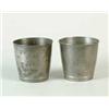 Image 1 : PAIR OF PEWTER BEAKERS