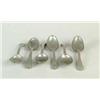 Image 1 : SET OF SIX COLONIAL STYLE PEWTER SPOONS