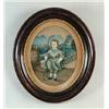 Image 1 : OVAL HAND PAINTED OVER PHOTOGRAPH OF THE LITTLE DRUMMER BOY