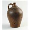 Image 1 : EARLY OVOID STONEWARE HANDLED JUG