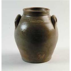 OVOID STONEWARE CROCK BY ORCUTT & CRAFTS