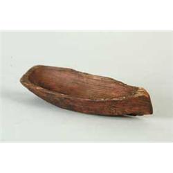 SMALL CARVED WOOD BOAT