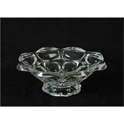 FLINT GLASS LOW COMPOTE