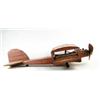 Image 1 : FOLK ART CARVED WOOD BI-PLANE
