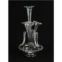 FABULOUS GENUINE SANDWICH GLASS EPERGNE