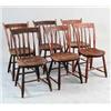 Image 1 : SET OF SIX RABBIT EAR THUMB BACK SIDE CHAIRS