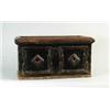 Image 1 : SMALL 18TH CENTURY CARVED AND PAINTED DOWRY CHEST
