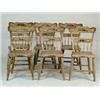 Image 1 : SET OF SIX PAINT DECORATED SIDE CHAIRS