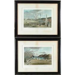 GEORGE CATLIN (Publisher, 19th Century) “PAIR OF WEST POINT MILITARY ACADEMY AQUATINTS”