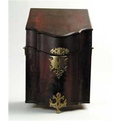HANDSOME MAHOGANY CHIPPENDALE STYLE KNIFE BOX