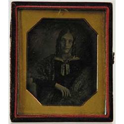 1/6TH PLATE DAGUERREOTYPE IN SIGNED BRADY CASE