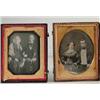 Image 1 : TWO EARLY SOUTHERN 1/4 PLATE DAGUERREOTYPES