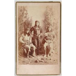 RARE CABINET PHOTO OF APACHE SCOUT “PEACHES”