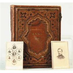 GOOD CIVIL WAR PHOTO ALBUM OF CDV’S