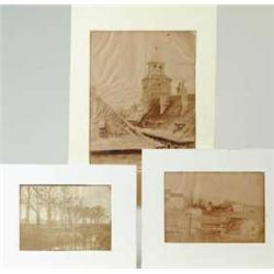 THREE CALOTYPE PHOTOGRAPHS OF VEVEY, FRANCE BY REVEREND W. SISSONS