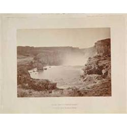 PHOTOGRAPH OF “SNAKE RIVER CANON, IDAHO - VIEW FROM ABOVE SHOSHONE FALLS” BY TIMOTHY H. O’SULLIVAN