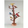 Image 1 : INTERESTING FOLK ART SONGBIRD TREE