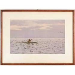 ARTHUR BURDETTE FROST SR. (American, 1851-1928) TWO DUCK HUNTING PRINTS